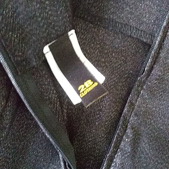 2B Shimmery Black High Waist Pencil Skirt - Picture 6 of 7